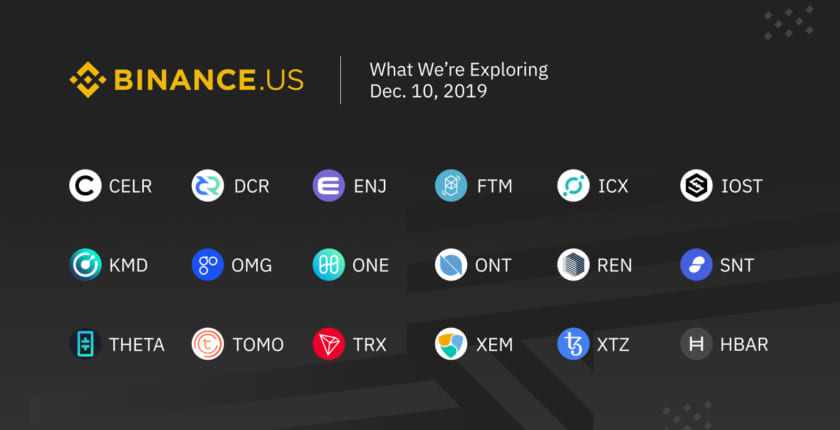 バイナンスUSにネム、オミセゴー、オントロジーなど18銘柄上場へ