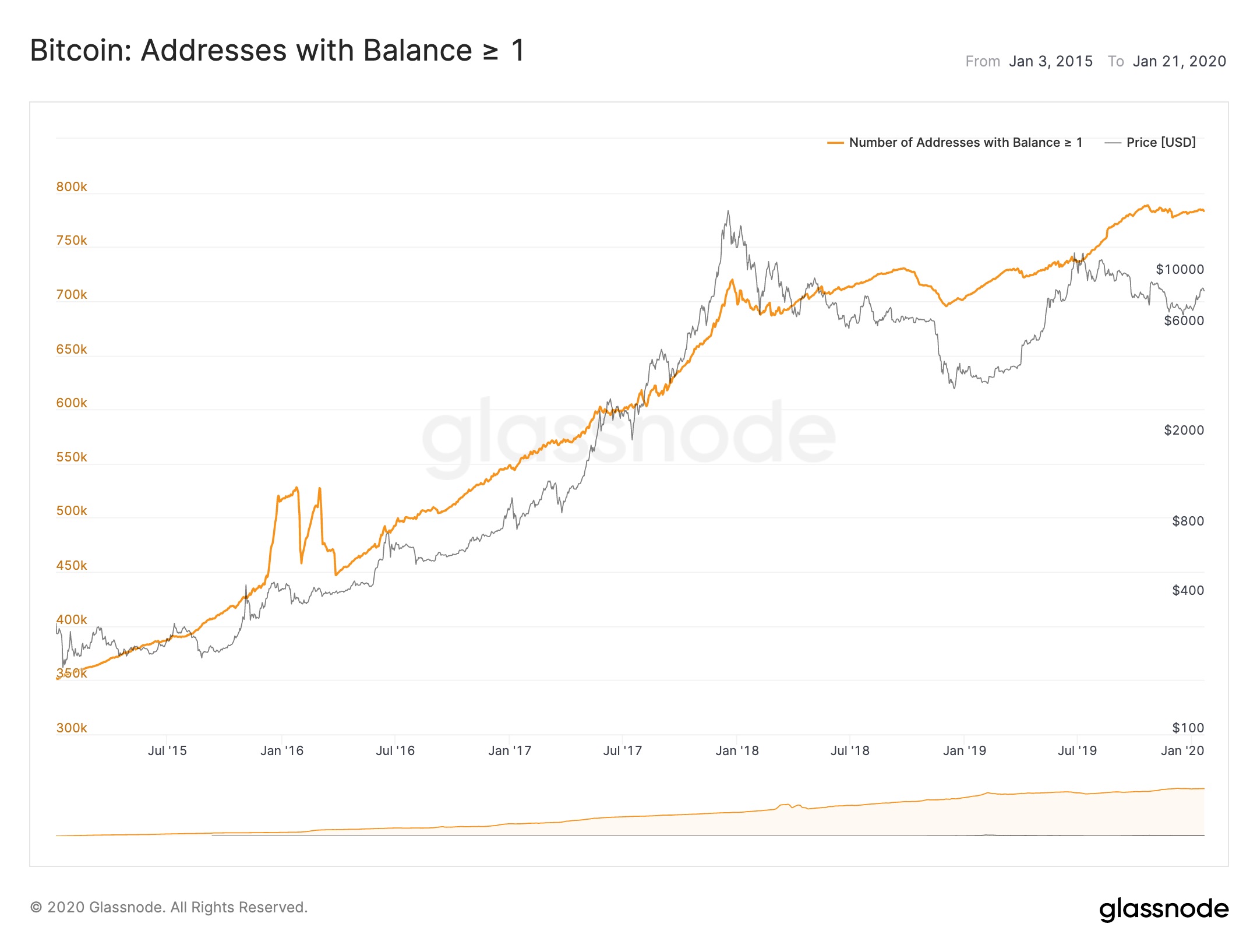 個人トレーダーが増加か──1ビットコイン以上保有のアドレスは