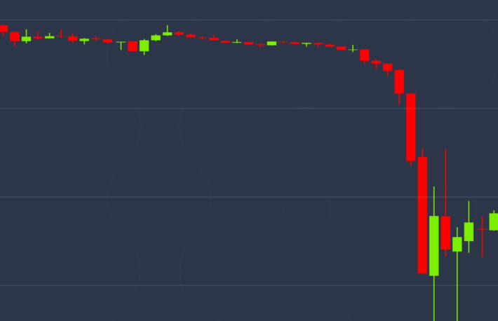 ビットコイン急落。20％、20万超の下落。一時62万円台、10カ月ぶり