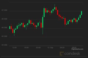 【市場動向】ビットコイン、4万6000ドル超で推移──ボラティリティ上昇
