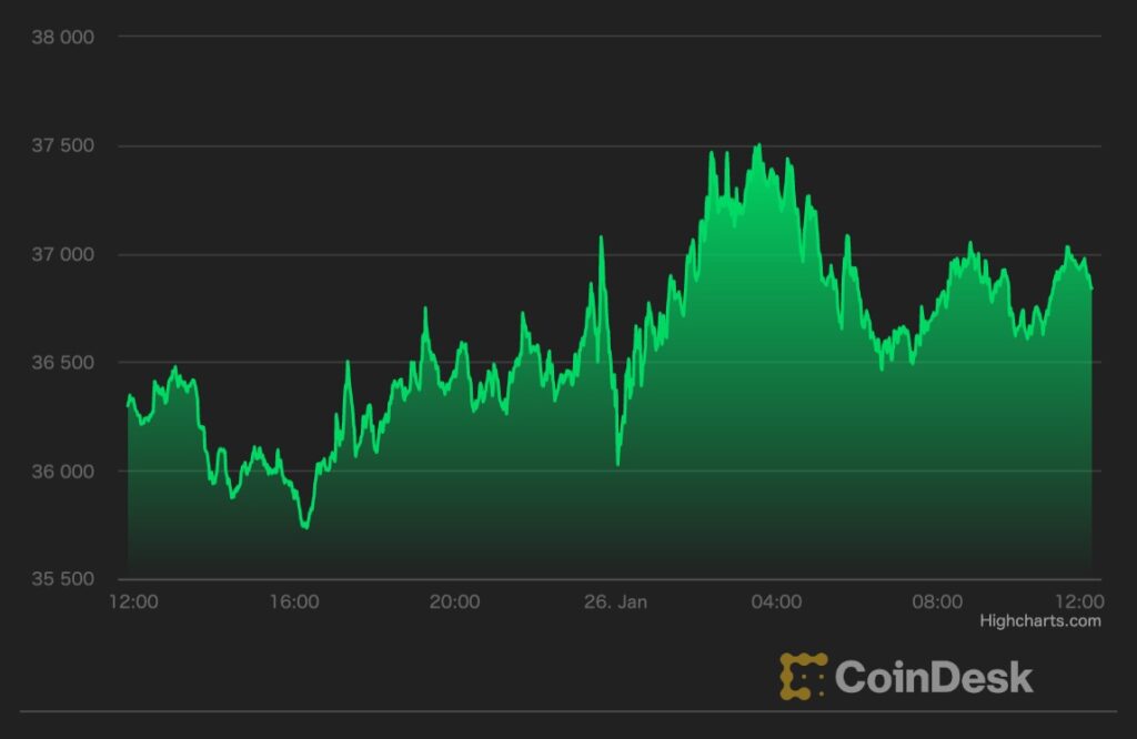 【US市場】ビットコインは3万6000ドルを回復、アナリストはまだ懐疑的