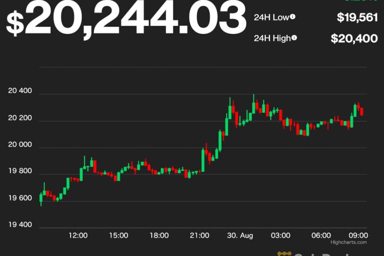 【US市場】ビットコインとイーサリアム、3日連続下落から反発──2万ドル、1500ドルを回復