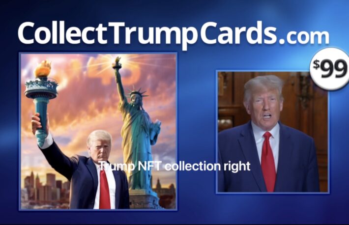 トランプ前大統領、1枚99ドルのNFTカードを発表