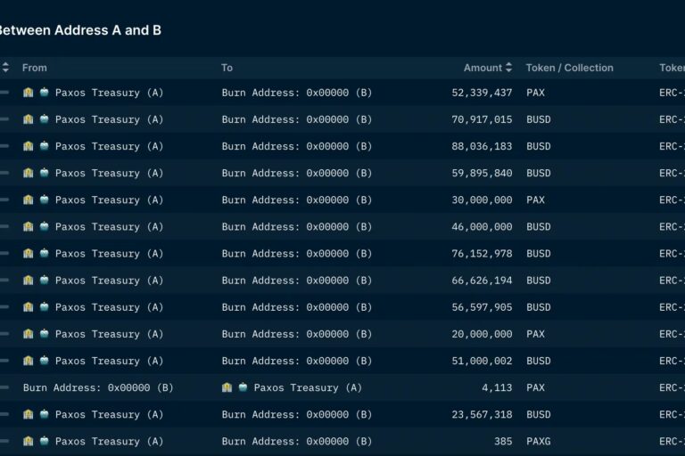 パクソス、7億ドルのバイナンスUSDを焼却