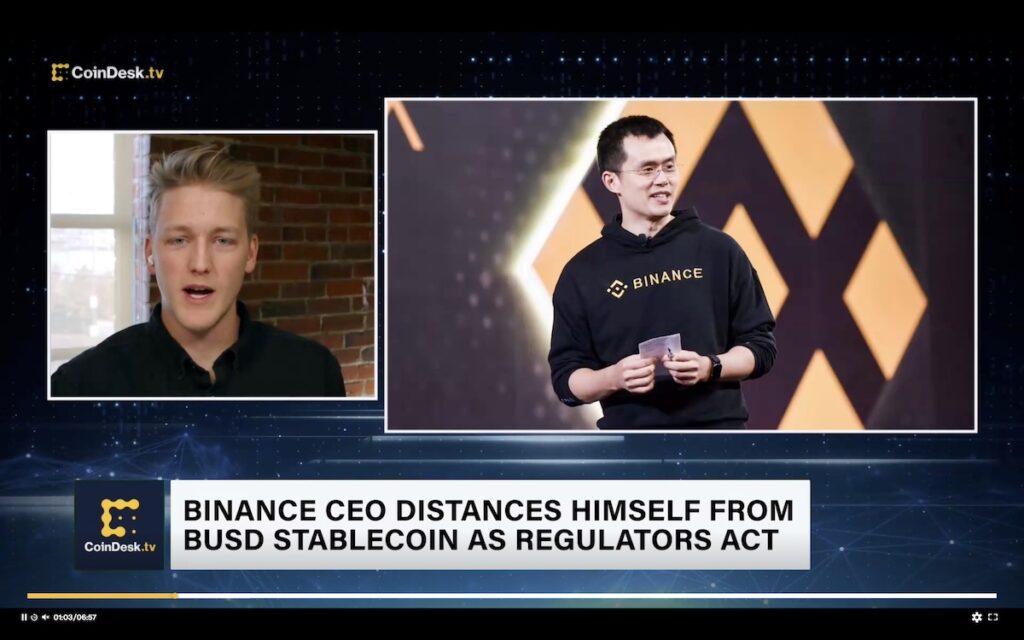 バイナンスCEO、バイナンスUSDと距離を置く──「我々が作ったものではない」