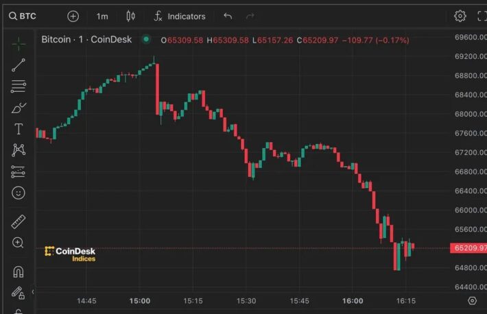 ビットコイン、6万9200ドルの史上最高値まで上昇も一時5万9700ドルまで下落