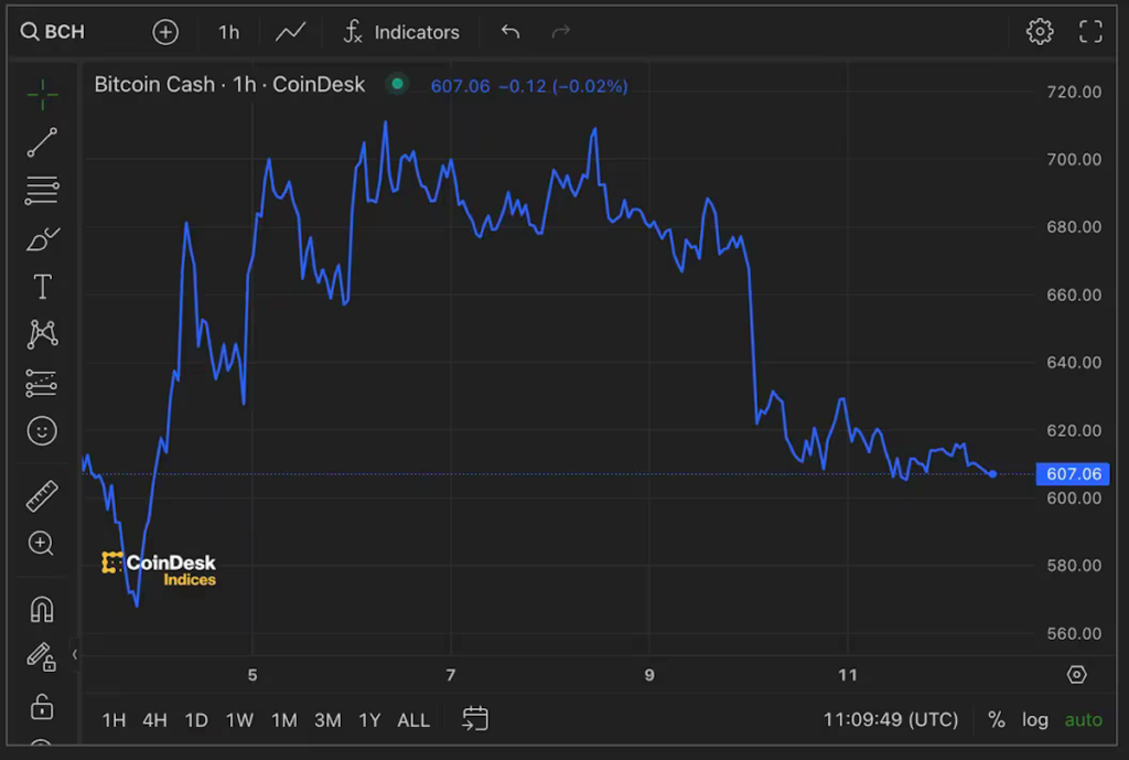 ビットコインキャッシュの値動きは、半減に期待するビットコイン強気派への警告かもしれない