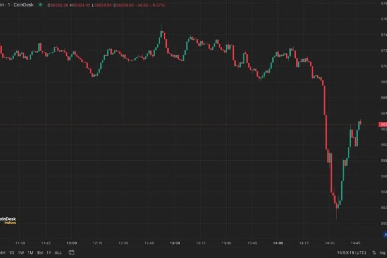 ビットコイン、一時5万5000ドルまで下落──ドイツが9億ドル超を放出