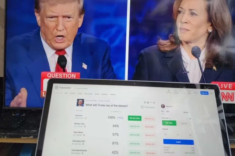 ポリマーケットでハリス氏当選の確率が上昇──トランプ氏の敗北に備えたヘッジか