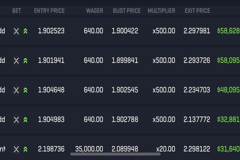 500倍のレバレッジでXRPを購入したトレーダー、約40万円を約3000万円に